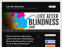 Tablet Screenshot of lifeafterblindness.com